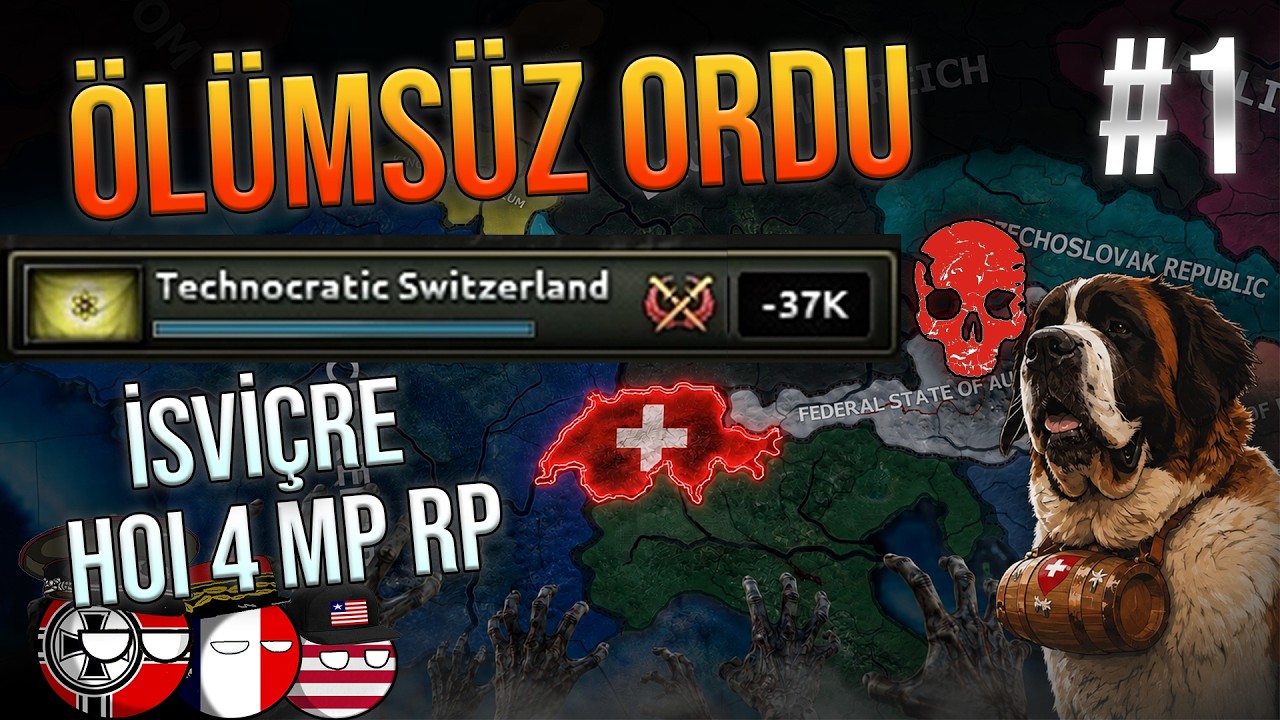 SALDIRDIK&Ccedil;A &Ouml;LMEYEN BİR ORDU İLE MULTİ OYNADIM | Hearts of Iron 4 - MULTIPLAYER RP | İSVİ&Ccedil;RE #1