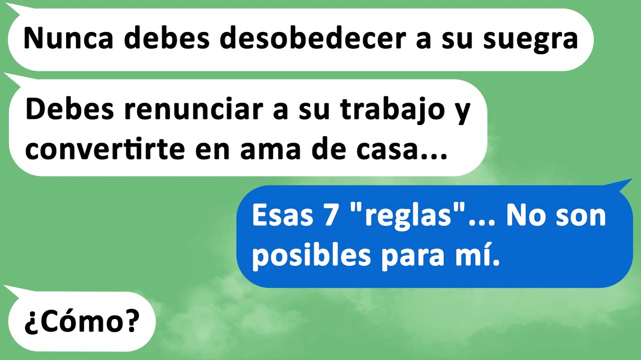 【Historias de Texto】Suegra mandona quiere imponer reglas a la esposa independiente de su hijo