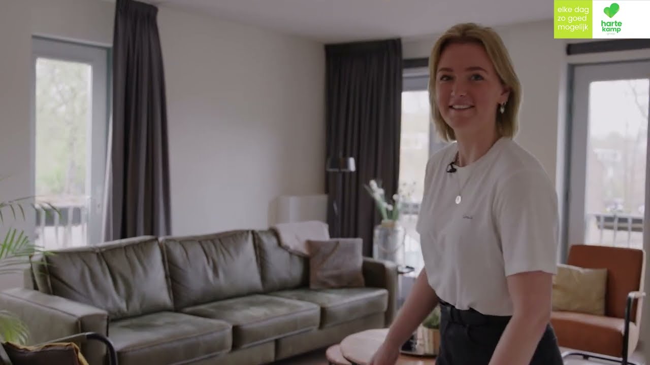 Manuela laat jullie de woning aan de Braillelaan in Haarlem zien.