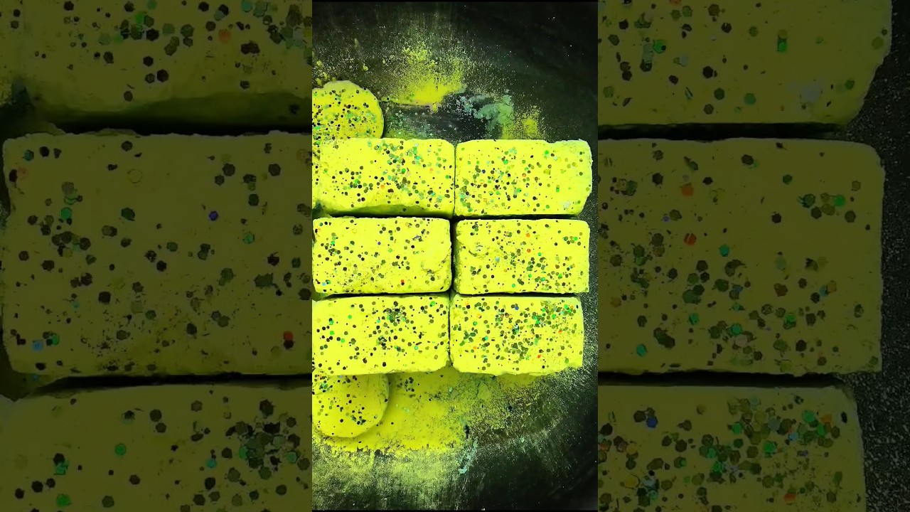 Homemade's with Neon powder Toppings #chalkasmrvideo #gymchalk #gymchalkasmr #asmr #chalkcrushasmr