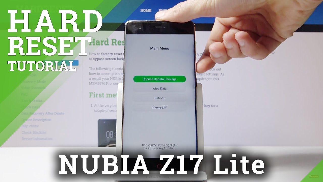 How to Perform Hard Reset in NUBIA Z17 Lite – Wipe Data / Remove Lock