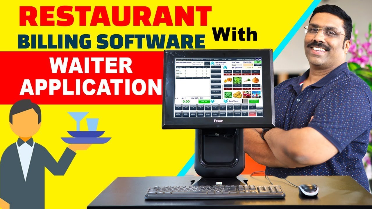 RESTAURANT BILLING SOFTWARE WITH WAITER APPLICATION 2023 HINDI VIDEO