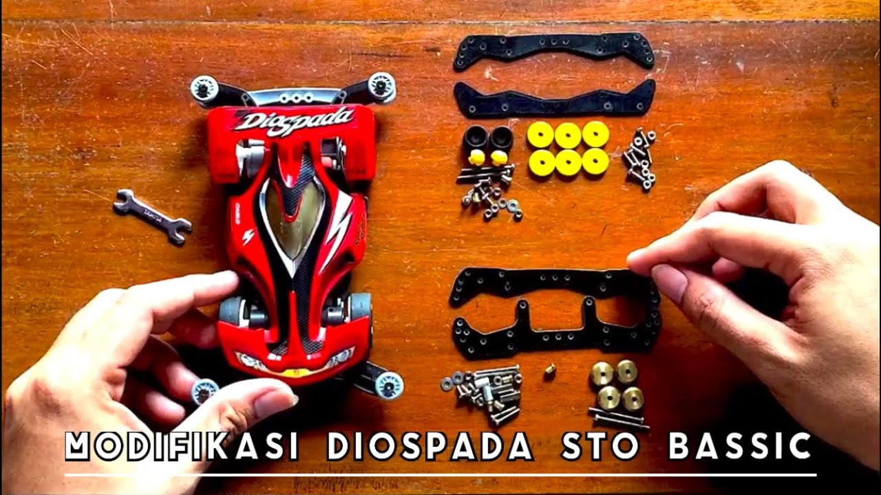 Modifikasi TAMIYA Mini 4WD DIOSPADA STO Bassic - AR Chassis - TAMIYA STO - Lets and Go