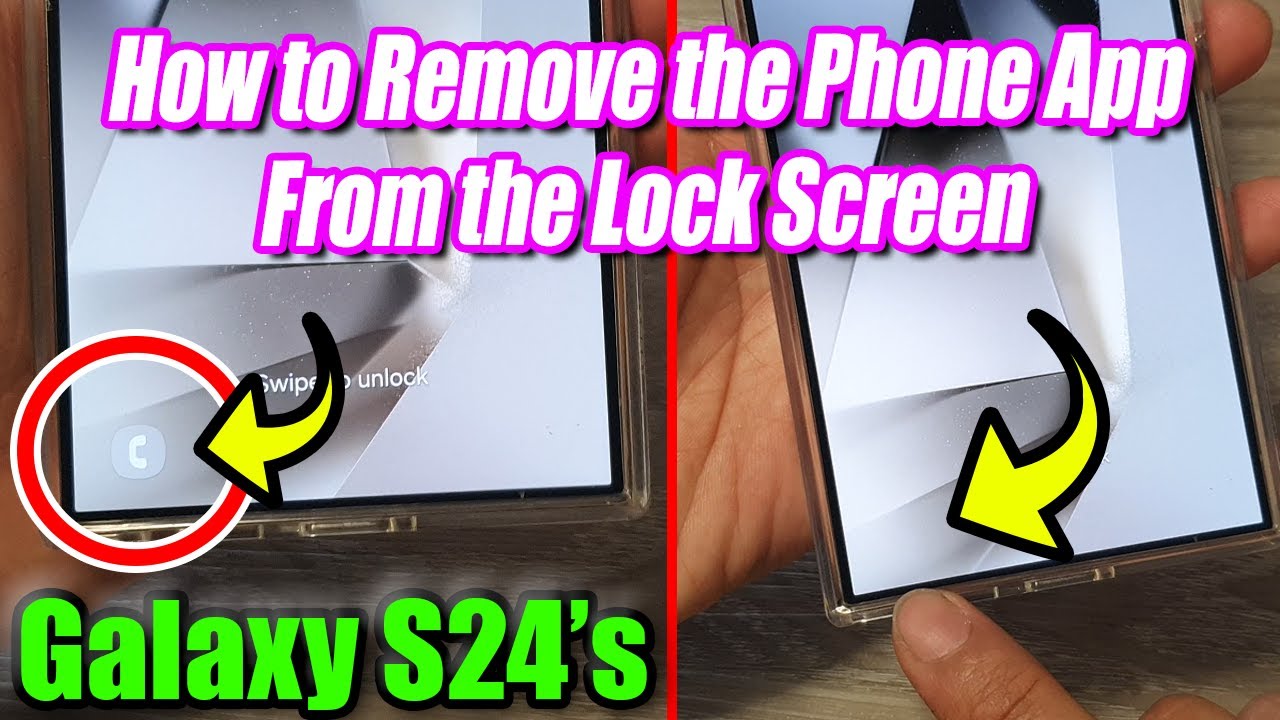 Galaxy S24/S24+/Ultra: How to Remove the Phone App From the Lock Screen