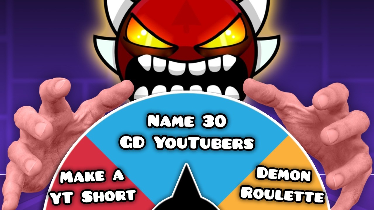Geometry Dash vs The WHEEL OF DOOM!