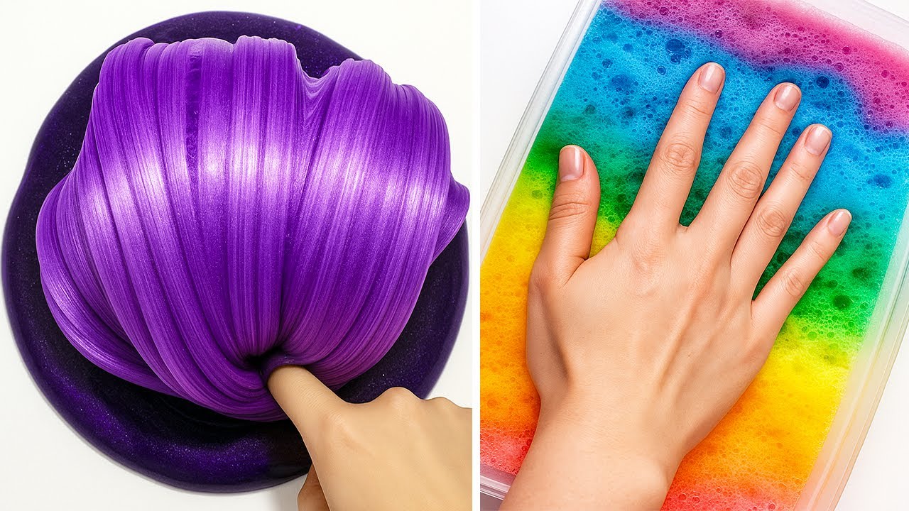 Расслабляющие АСМР-видео со слаймом для сна | Satisfying Slime No Talking ASMR 3845