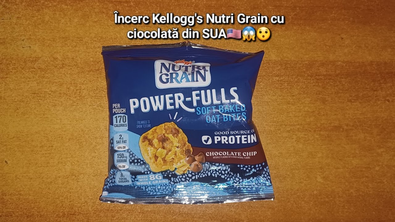 Încerc Kellogg's Nutri Grain cu ciocolată din SUA🇺🇲😱😯