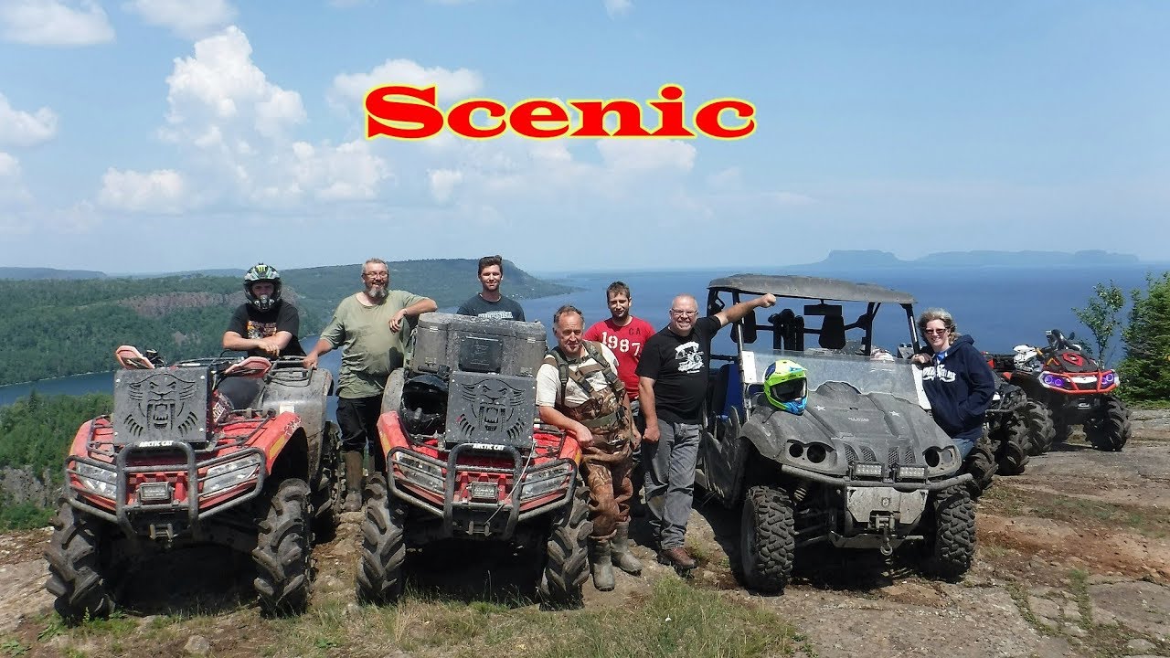 ATV UTV Epic Trail ride Cliff Injury & Big Lake awesome