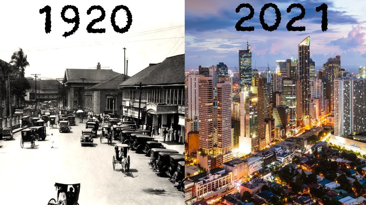 Evolution of Manila 1920 - 2024 (Philippines)
