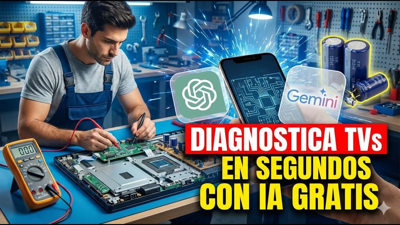 IA Gratis para Reparar #2: ChatGPT Diagnostica TVs y Audio en Segundos (Capacitores/Soldaduras)