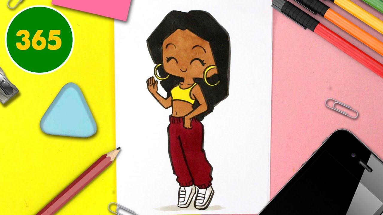 COMMENT DESSINER UNE FILLE KAWAII – Dessins kawaii facile - comment dessiner des personnages kawaii