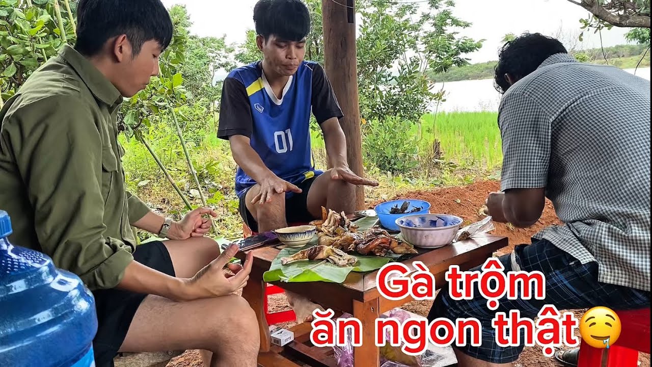  Này xuống rẫy của idol a Nam được anh Nam mời ăn một con gà nướng quá là ngonn |siri lầy|