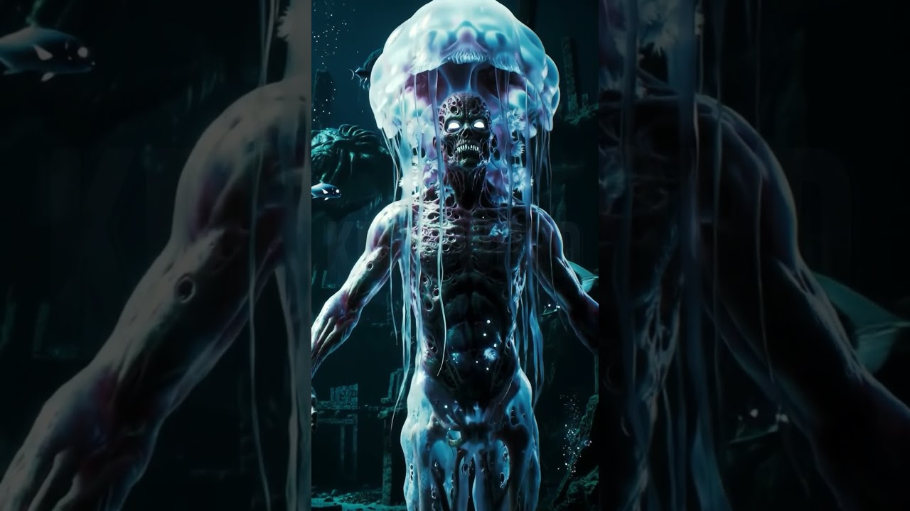 "Humanki: AI Generated Jellyfish + Human Hybrid | Hollywood Style Monster 