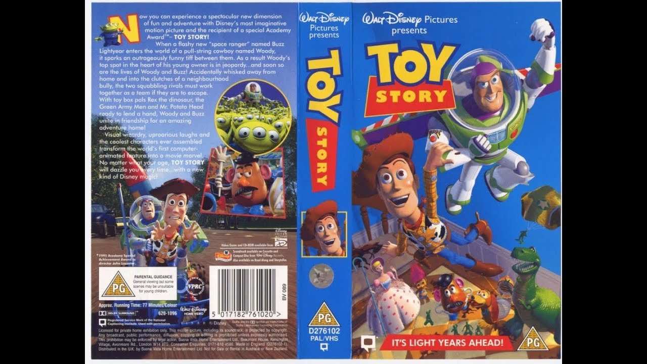 Toy Story UK VHS opening and closing (1996)