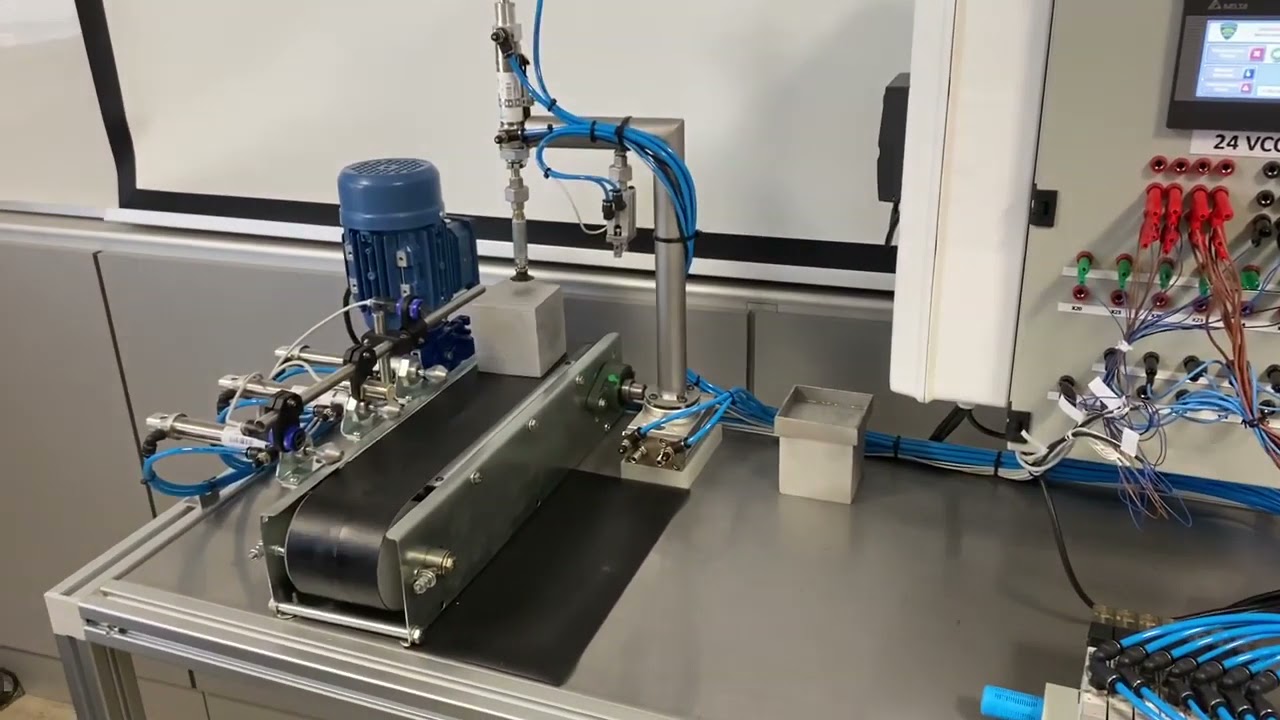 Automatizaci&oacute;n - Manipulador Avanzado con PLC y Cinta Transportadora