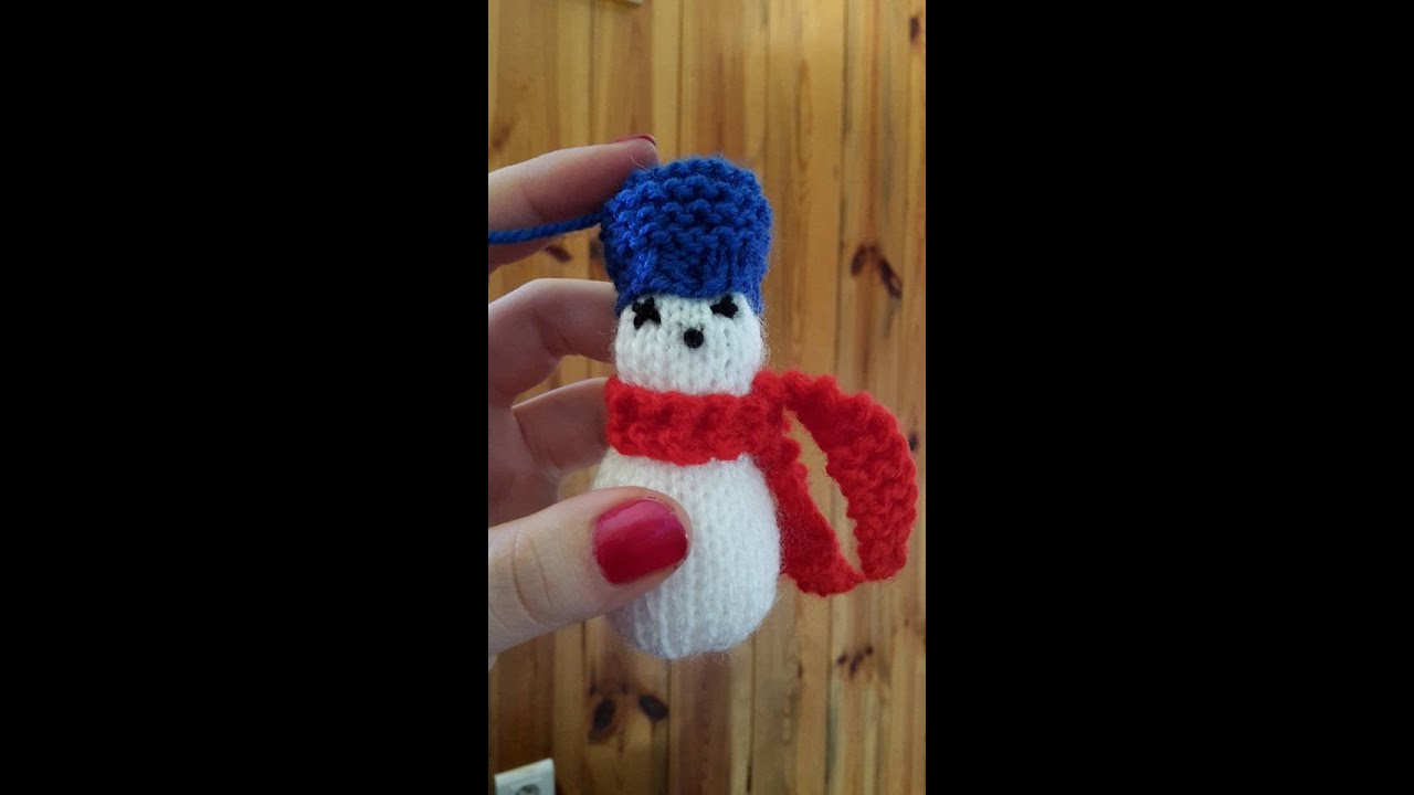 Tricoter un bonhomme de neige