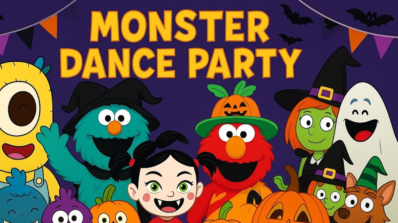 Super Simple Songs sing Monster Party&nbsp; |Kids Halloween song |toddlers rhymes @KidsPlanetTv9 