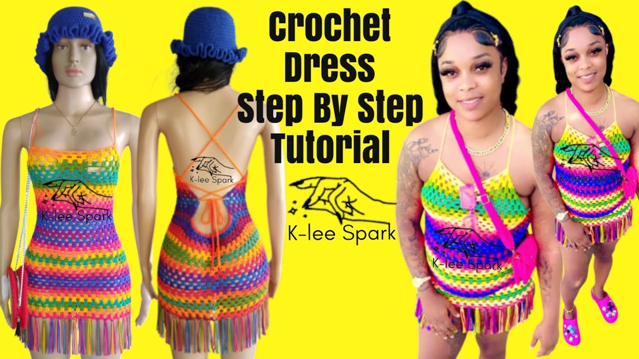 🚨Crochet Dress | Crochet Bikini Cover Up Dress Step-By-Step Beginner Friendly Tutorial #crochet #diy