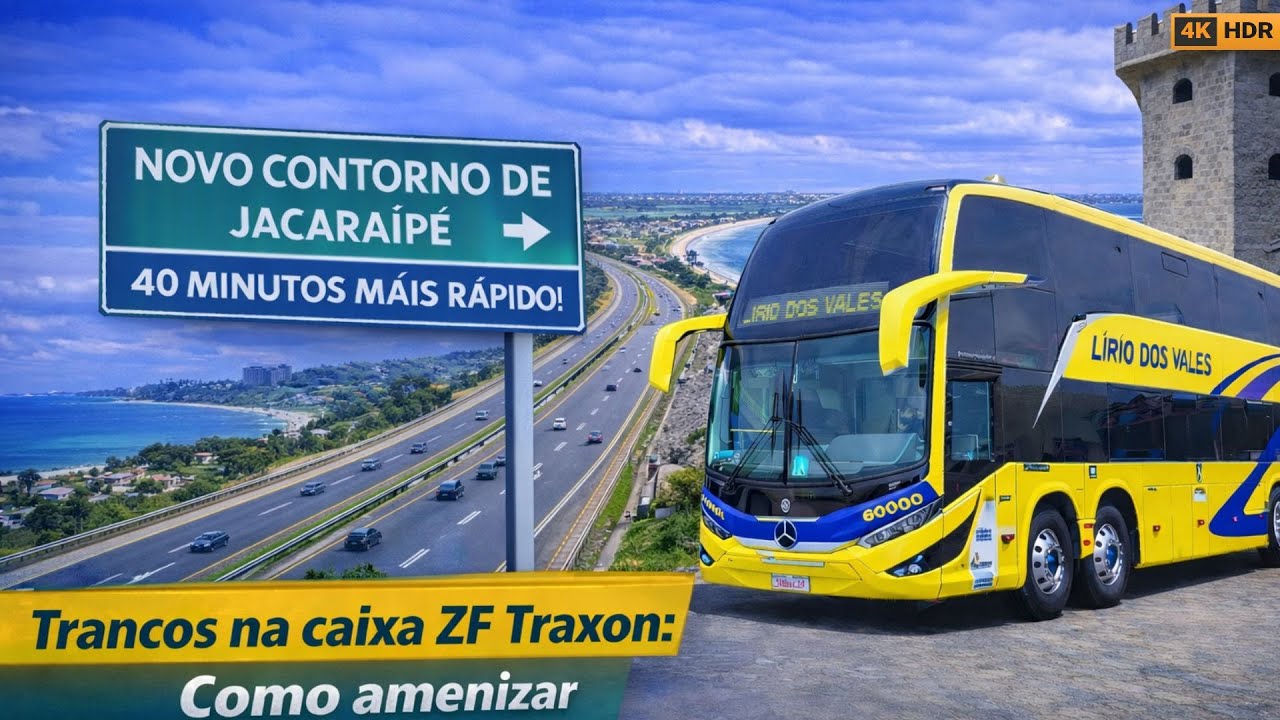 ECONOMIZE 40 MINUTOS! Como acessar o NOVO CONTORNO DE JACARAÍPE + Dica Mercedes Euro 6 (Câmbio ZF)