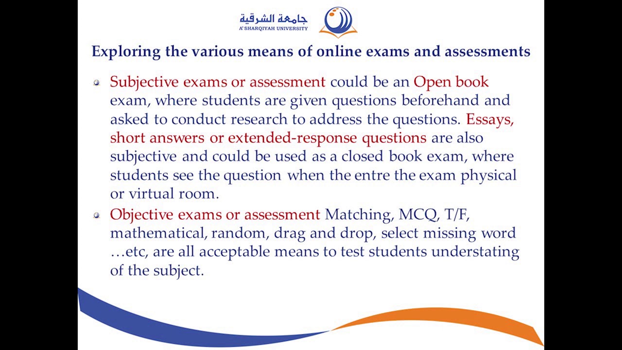 Conducting online exams during COVID 19 pandemic