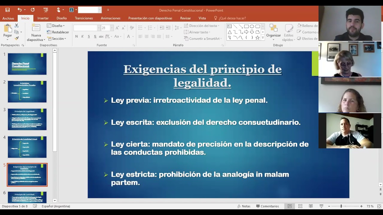Principios Constitucionales del Derecho Penal