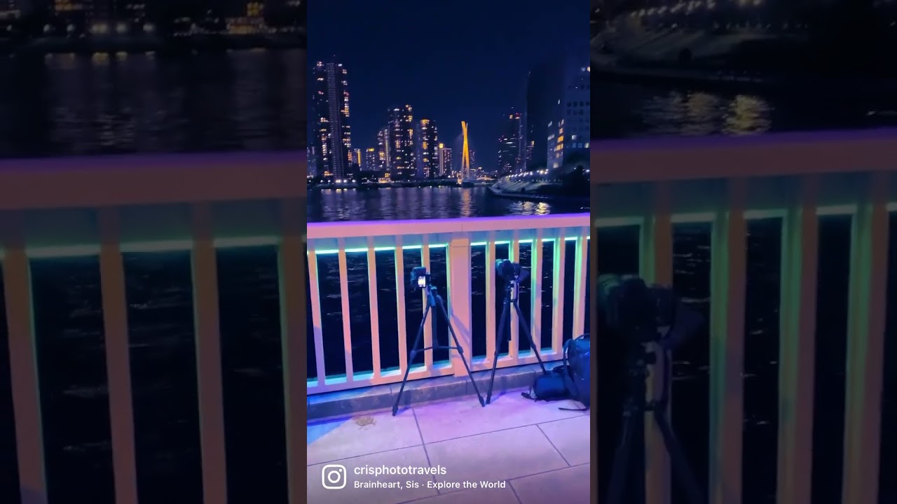 Long-exposure photography in Japan #travel #photography #nomad #tokyo #sumidariver #lighttrails