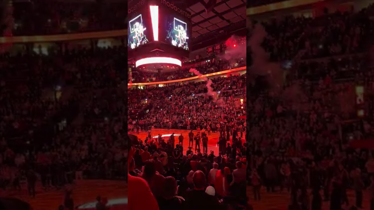 Portland Trailblazers Lineup Introductions 2022