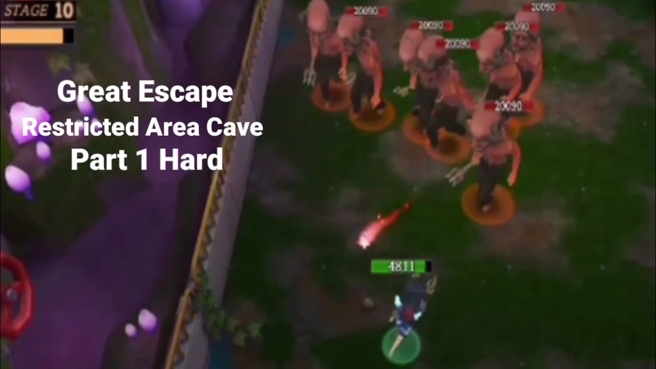 Great Escape : Restricted Area Cave Part 1 Hard | Granny House Multiplayer