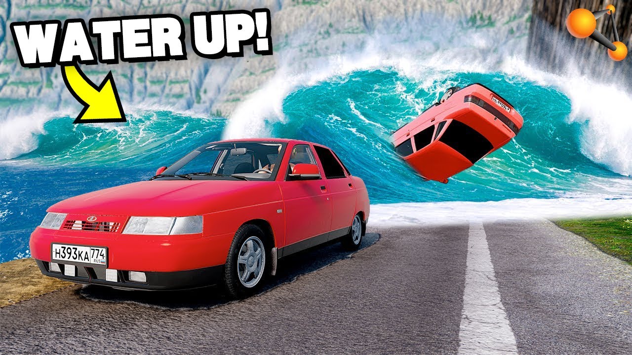 ВОДА ПОДНИМАЕТСЯ! ПОБЕГ из ЗАТОПЛЕННОГО КАРЬЕРА! (BeamNG.drive)