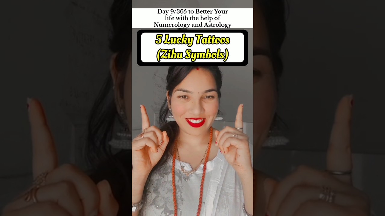 5 Lucky Tattoos (Zibu Symbols)