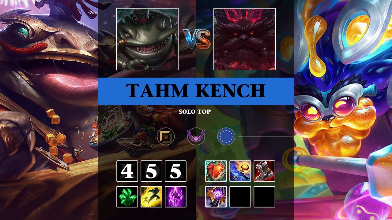 03/03/2026 | Tahm Kench vs Ornn | 4/5/5 | -0 LP (Autofill) | Master 105 LP