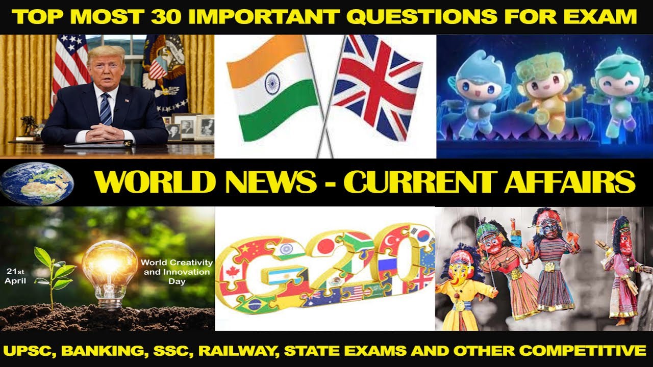 World News - Current Affairs 2020 | Questions and Answer with Explanation in English | Gk Academy