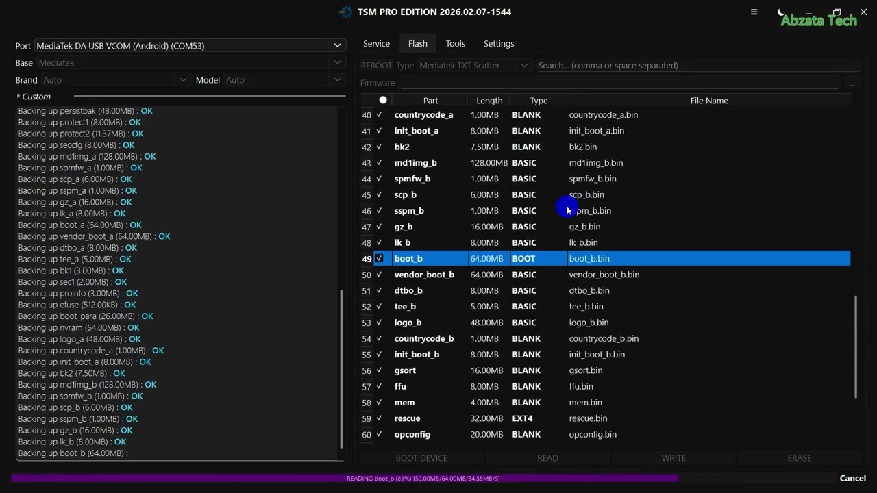 READMI 14C  SCATTER BY TSM