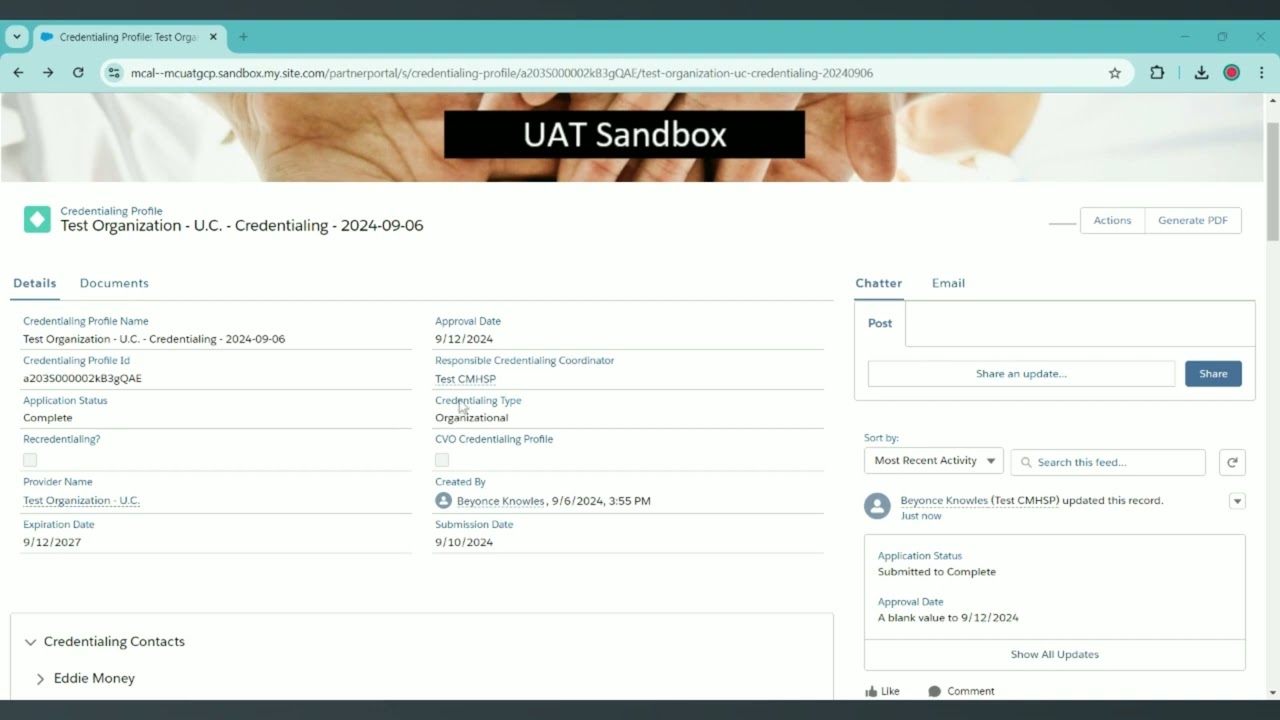 Creating a New Primary Source Verification