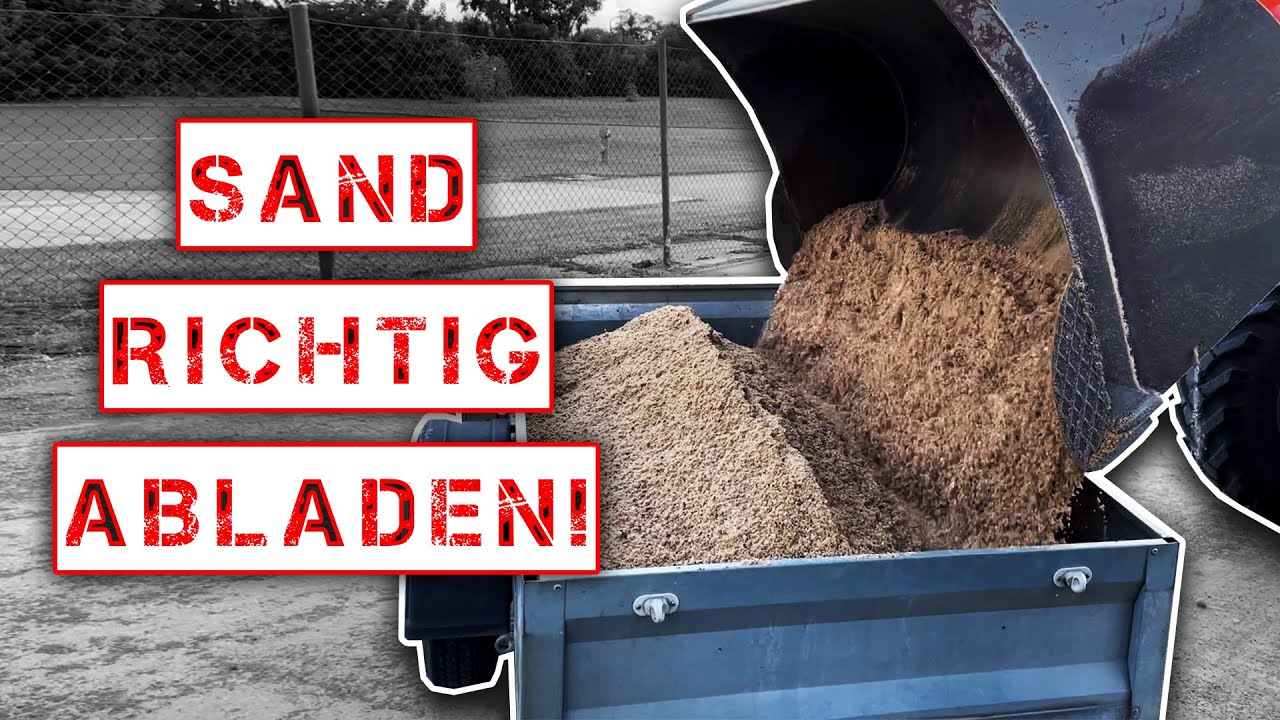 BETONKUNST HEINRICH - Sand RICHTIG abladen! OHNE RADLADER?! 😲