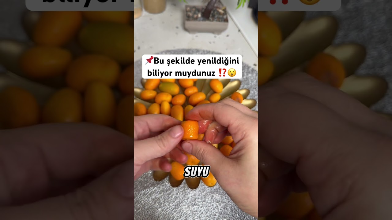 Kum kat meyvesini yeme şekli ‼️ #pratik #iyifikir #kumkat  #meyve #keşfet #youtubeshorts #viral￼