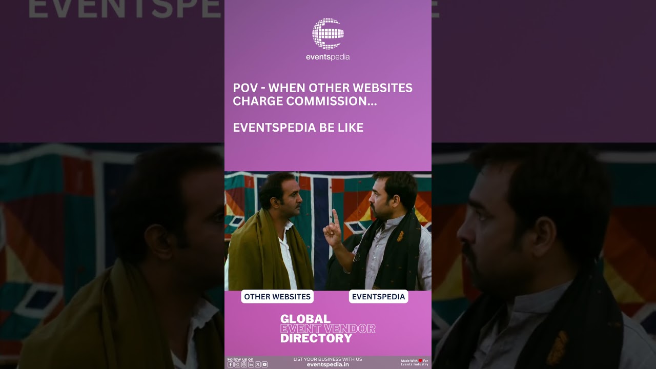 No Commission No Brokerage That's Eventspedia #eventprofs #directorylisting #eventspediaindia #event