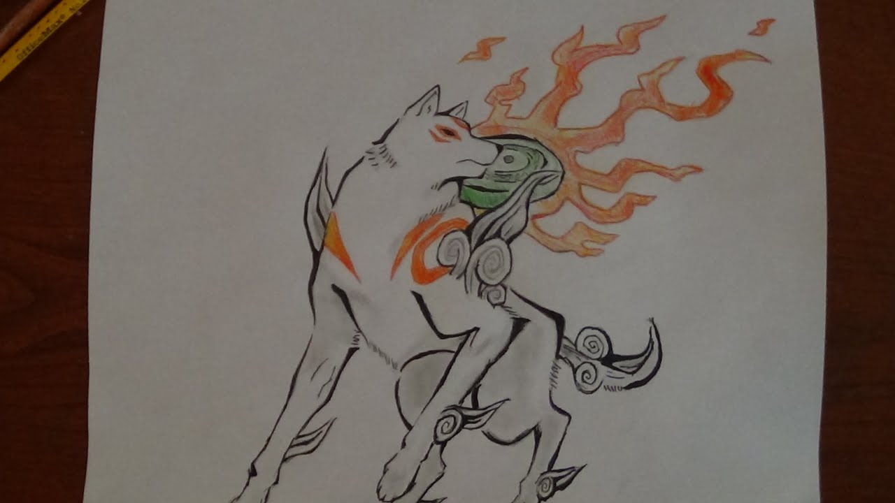 My Pencil & Ink Drawing: Amaterasu: 