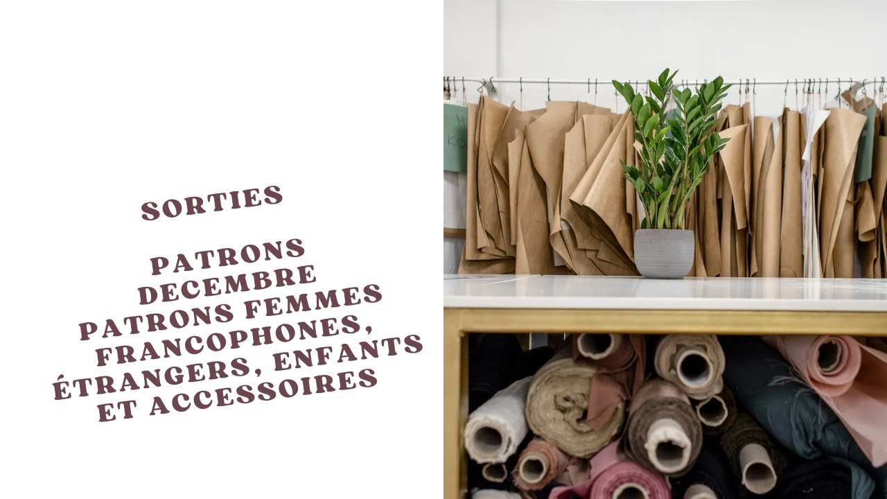 Sorties patrons décembre : femmes (francophones et étrangers) enfants, accessoires