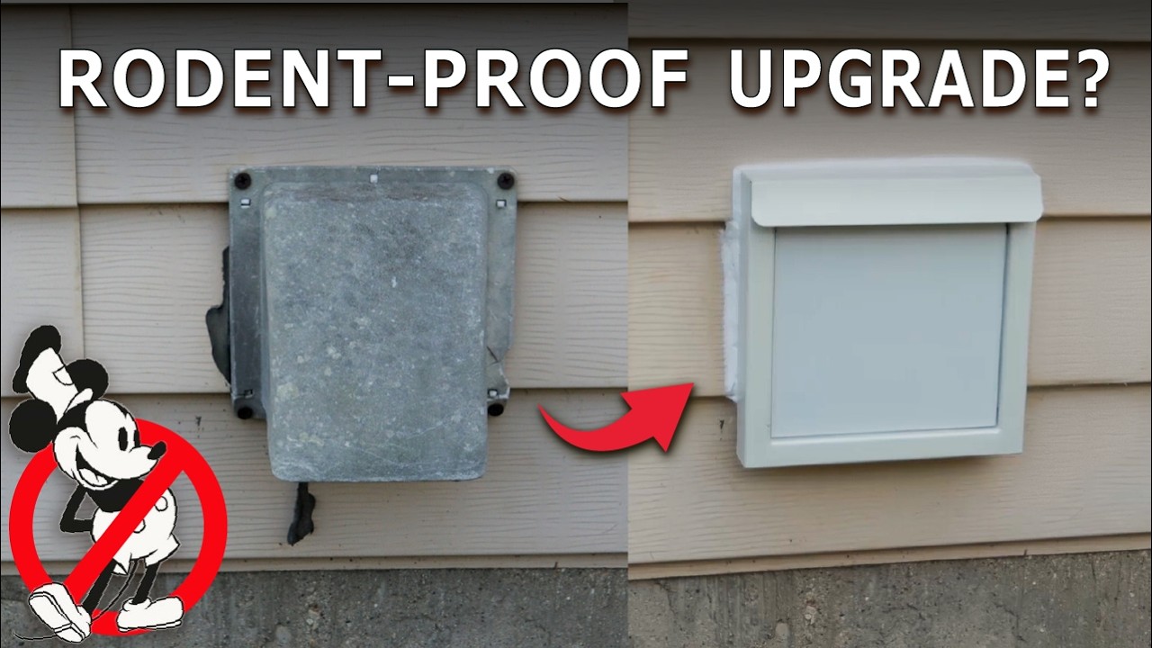 Stop Rodents Getting In Your Dryer Vent?!?! Outside Magnetic Dryer Vent Cover Replacement