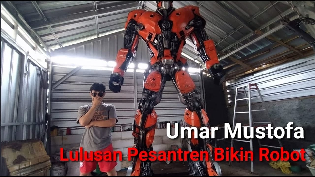 Kisah Umar, Pemuda Desa di Tegal Bikin Robot dari Barang Bekas, Dapat Cuan hingga Ratusan Juta
