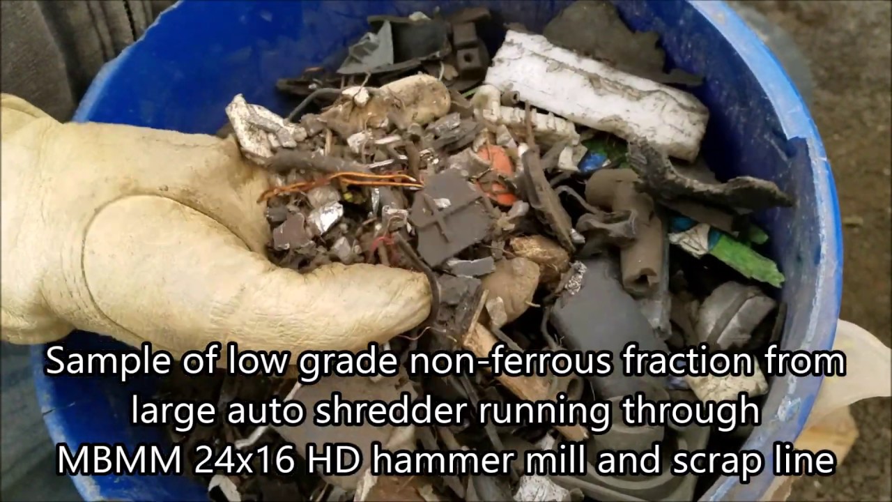 Non-Ferrous Scrap Hammer Mill Recycling System