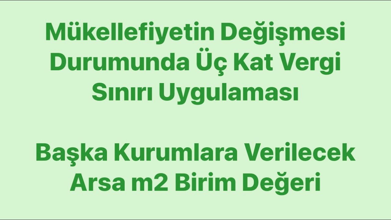 Mükellefiyetin değişmesi durumunda üç kat sınırı nasıl uygulanmalı?