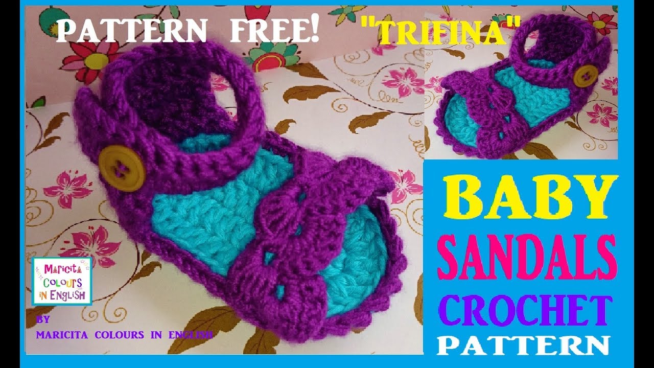 Crocheted Baby Sandals 