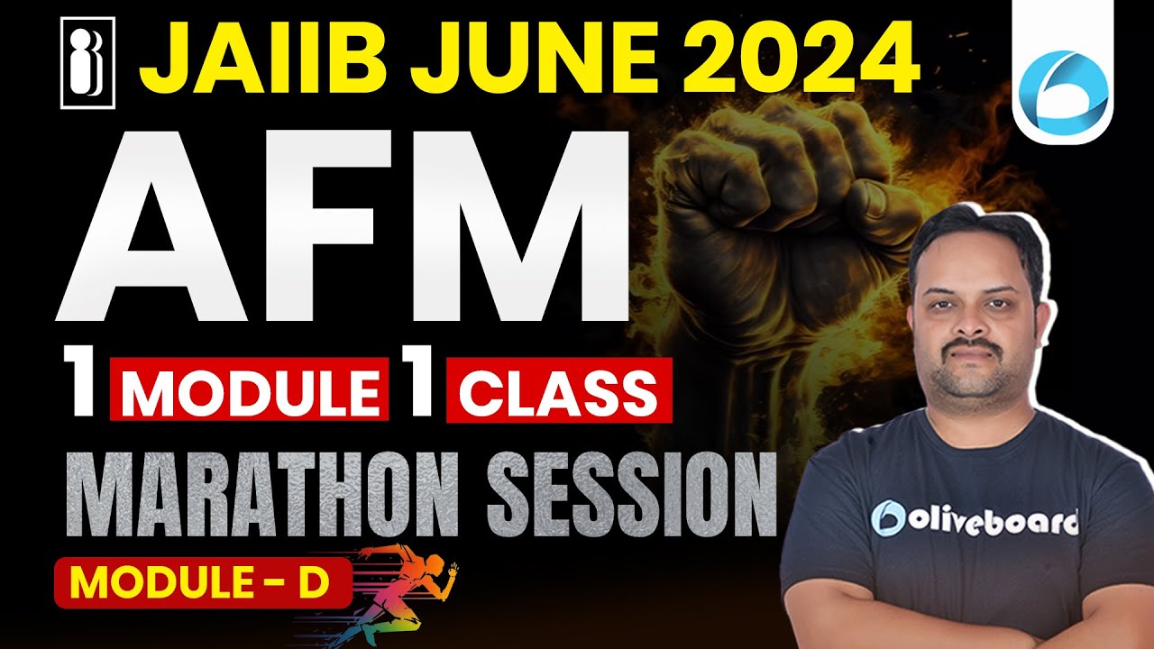 JAIIB AFM Marathon | JAIIB AFM Complete Module D in One Class | JAIIB Exam Preparation |By Pradyumna