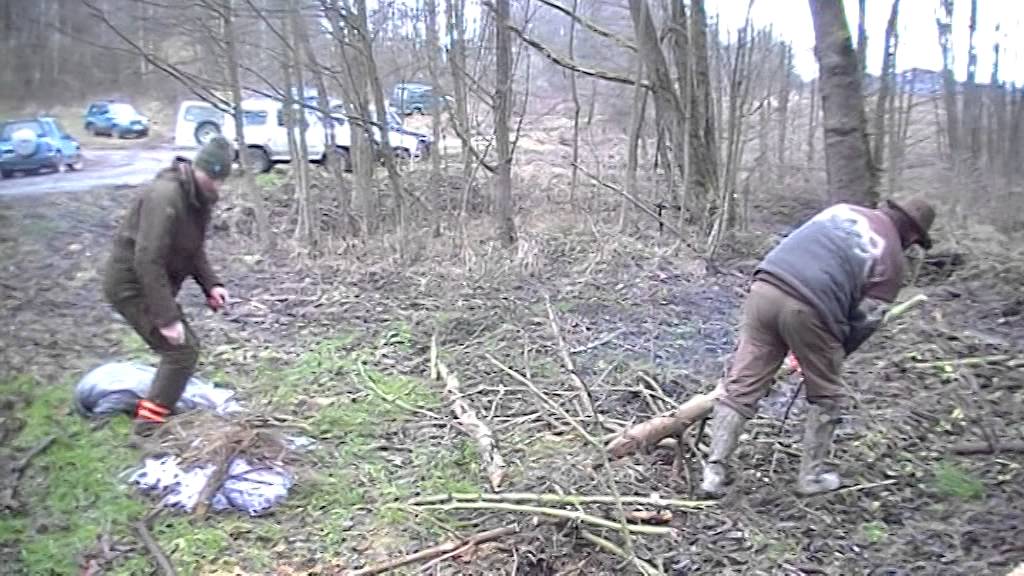 10 Koło Łowieckie Lis-przygotowanie ogniska 21-12-2014 r.