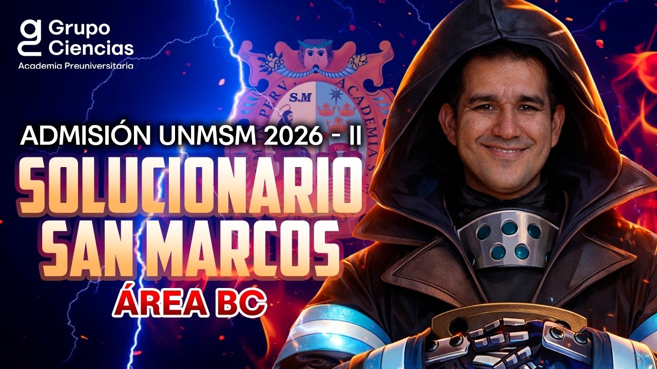 SOLUCIONARIO SAN MARCOS 📚 2026 - II ✨ ÁREA BC
