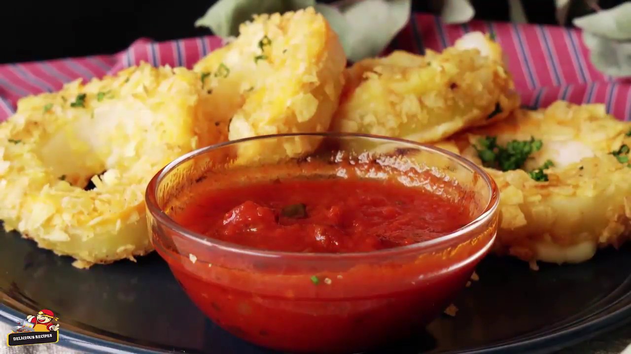 Delicious Recipes | Baked Onion Cheese Rings
