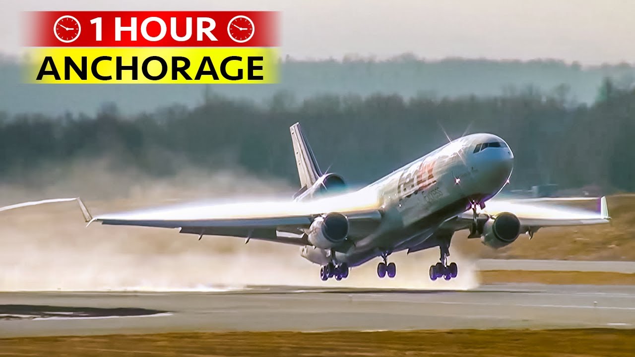 1 Hour of Plane Spotting at ANCHORAGE (2015)