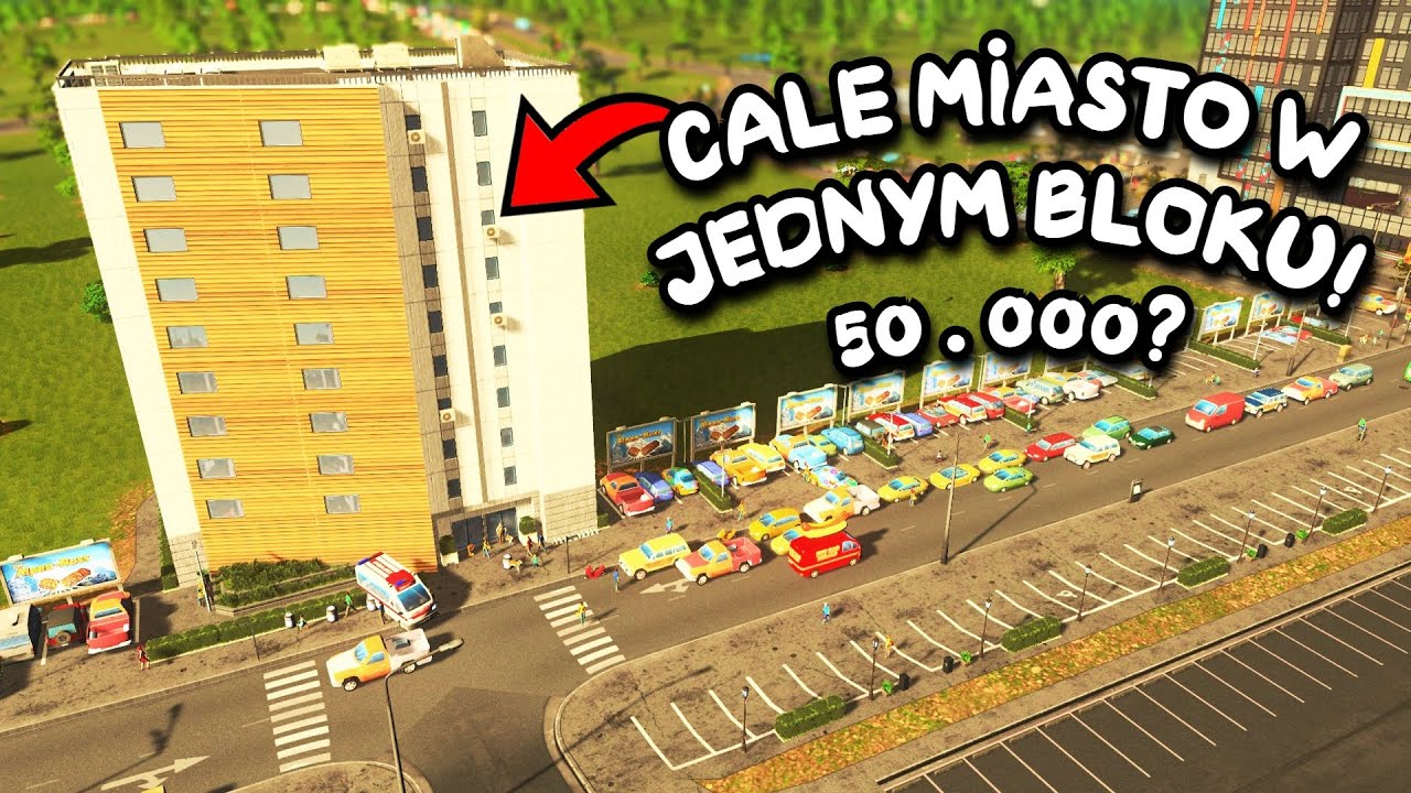 CAŁE MIASTO W JEDNYM BLOKU W CITIES: SKYLINES!? *eksperyment*